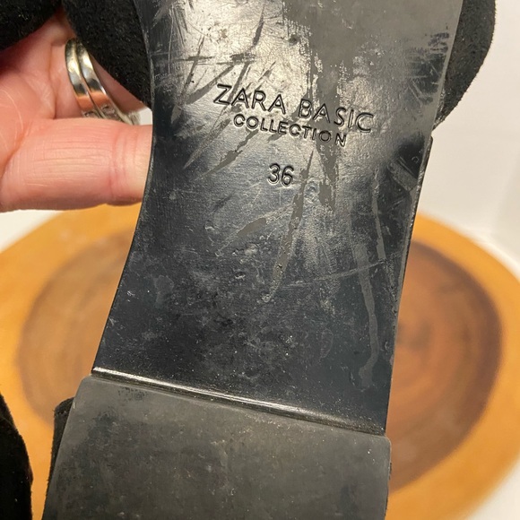 ZARA Pearl Ankle Strap Pointed Toe Flats - Picture 10 of 10